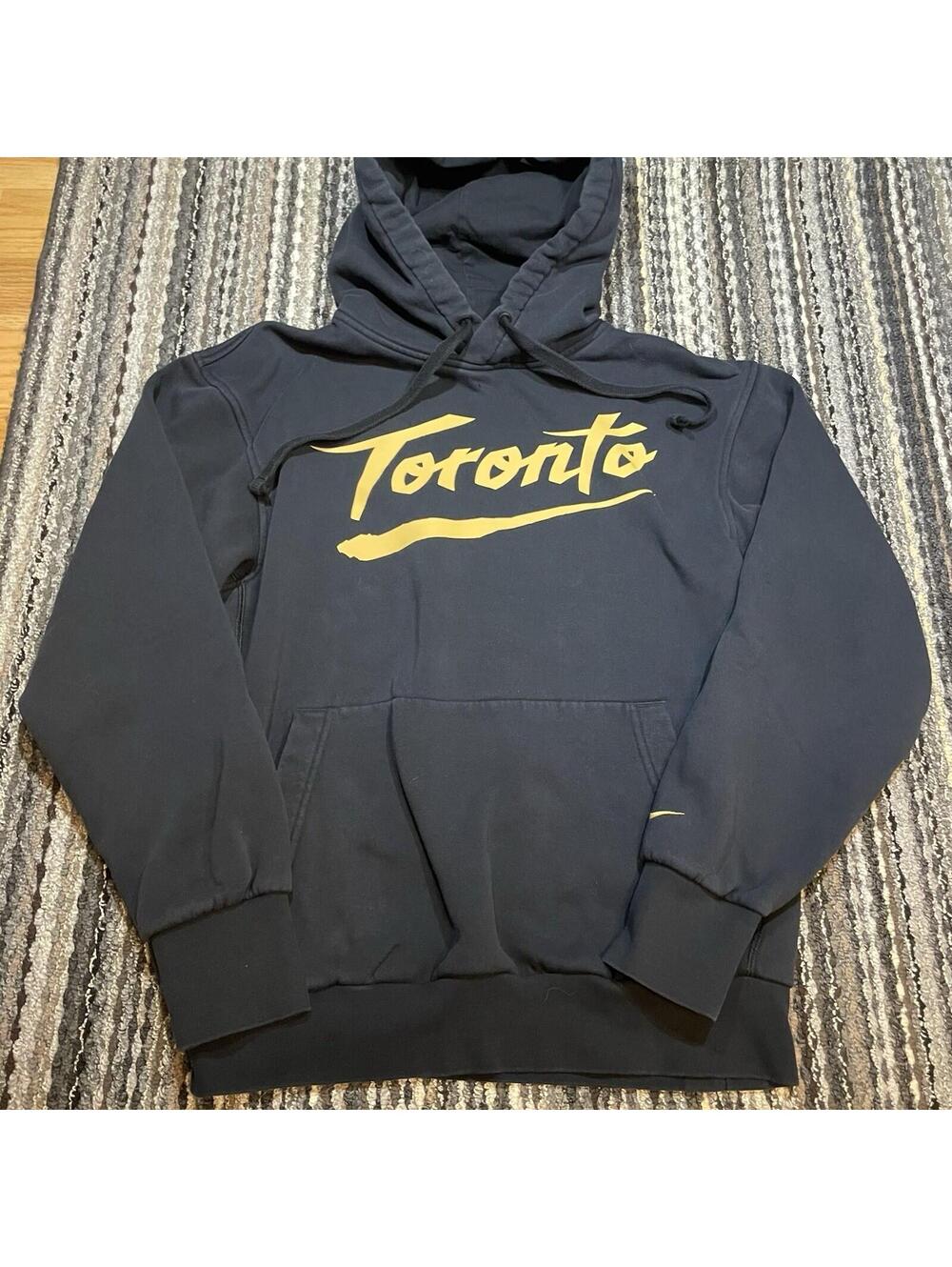 Toronto Raptors Nike 2020/21 City Edition Essential Logo Hoodie Size S *READ*